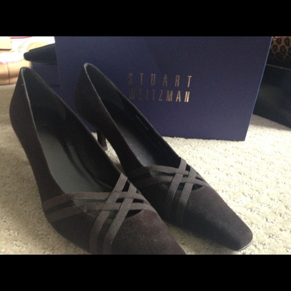 Stuart weitzman brown suede classic pump - Picture 2 of 4